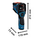 Bosch infraraudonųjų spindulių termometras GIS12V-800-16, be akumuliatoriaus ir įkroviklio